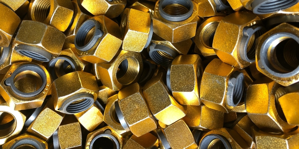 Gold Security Locknuts